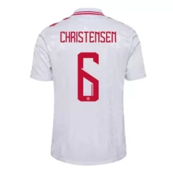 Kopen EK 2024 Denemarken Andreas Christensen #6 Uitshirt Korte Mouw