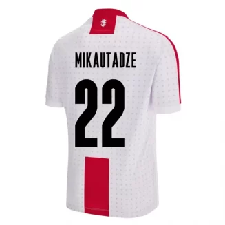 Kopen EK 2024 Georgië Georges Mikautadze #22 Thuisshirt Korte Mouw