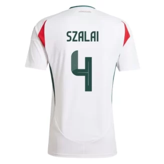 Kopen EK 2024 Hongarije Attila Szalai #4 Uitshirt Korte Mouw