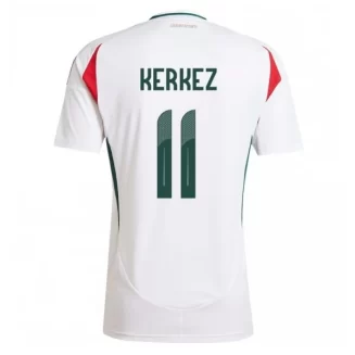 Kopen EK 2024 Hongarije Milos Kerkez #11 Uitshirt Korte Mouw