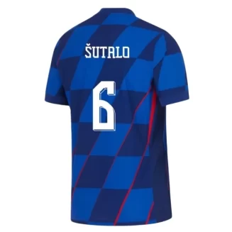 Kopen EK 2024 Kroatië Josip Šutalo #6 Uitshirt Korte Mouw