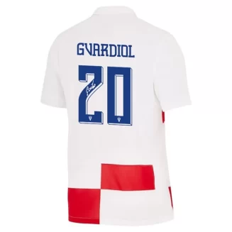 Kopen EK 2024 Kroatië Joško Gvardiol #20 Thuisshirt Korte Mouw