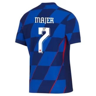 Kopen EK 2024 Kroatië Lovro Majer #7 Uitshirt Korte Mouw