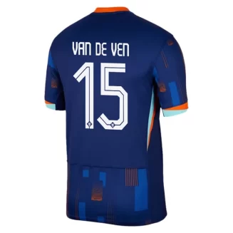 Kopen EK 2024 Nederland Micky van de Ven #15 Uitshirt Korte Mouw