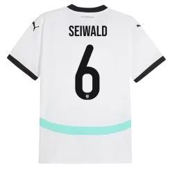 Kopen EK 2024 Oostenrijk Nicolas Seiwald #6 Uitshirt Korte Mouw