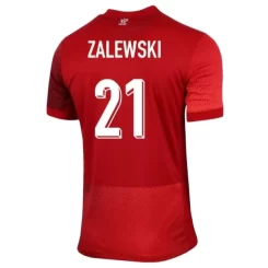 Kopen EK 2024 Polen Nicola Zalewski #21 Uitshirt Korte Mouw