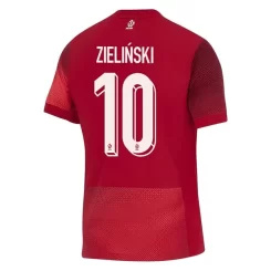 Kopen EK 2024 Polen Piotr Zieliński #10 Uitshirt Korte Mouw