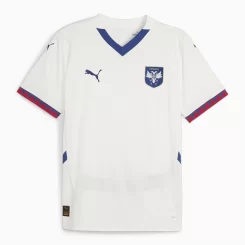 Kopen EK 2024 Servië Dušan Vlahović #7 Uitshirt Korte Mouw-1