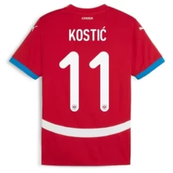 Kopen EK 2024 Servië Filip Kostić #11 Thuisshirt Korte Mouw