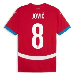 Kopen EK 2024 Servië Luka Jović #8 Thuisshirt Korte Mouw