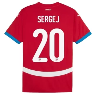 Kopen EK 2024 Servië Sergej Milinkovic-Savic #20 Thuisshirt Korte Mouw