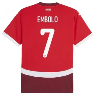 Kopen EK 2024 Zwitserland Breel Embolo #7 Thuisshirt Korte Mouw