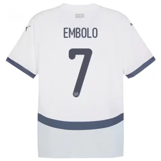 Kopen EK 2024 Zwitserland Breel Embolo #7 Uitshirt Korte Mouw