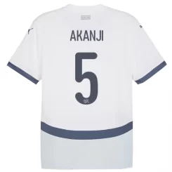 Kopen EK 2024 Zwitserland Manuel Akanji #5 Uitshirt Korte Mouw