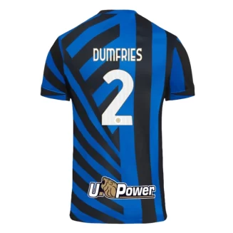 Kopen Inter Milan Denzel Dumfries #2 Thuisshirt 2024-2025 Korte Mouw