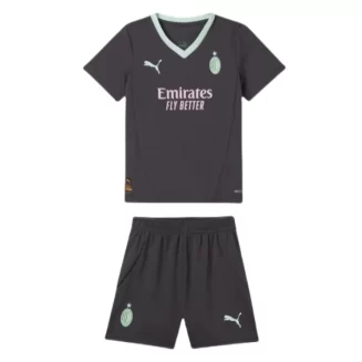 Kopen Kids AC Milan Derde Shirt 2024-2025 Korte Mouw (+ Korte broeken)