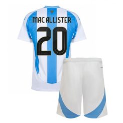 Kopen Kids Argentinië Alexis Mac Allister #20 Thuisshirt Copa América 2024 Korte Mouw (+ Korte broeken)