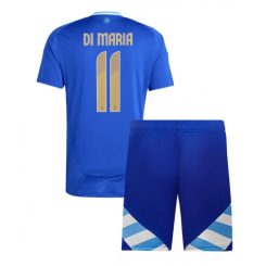 Kopen Kids Argentinië Angel Di Maria #11 Uitshirt Copa América 2024 Korte Mouw (+ Korte broeken)