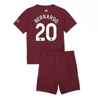 Kopen Kids Manchester City Bernardo Silva #20 Derde Shirt 2024-2025 Korte Mouw (+ Korte broeken)