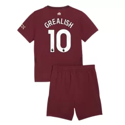 Kopen Kids Manchester City Jack Grealish #10 Derde Shirt 2024-2025 Korte Mouw (+ Korte broeken)