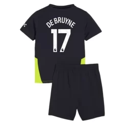 Kopen Kids Manchester City Kevin De Bruyne #17 Uitshirt 2024-2025 Korte Mouw (+ Korte broeken)