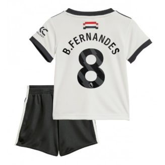 Kopen Kids Manchester United Bruno Fernandes #8 Derde Shirt 2024-2025 Korte Mouw (+ Korte broeken)