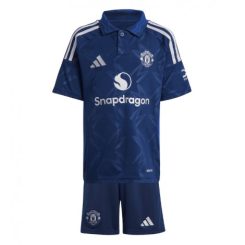 Kopen Kids Manchester United Uitshirt 2024-2025 Korte Mouw (+ Korte broeken)