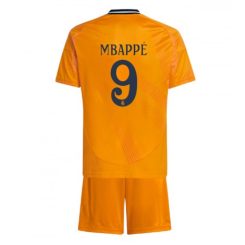 Kopen Kids Real Madrid Kylian Mbappe #9 Uitshirt 2024-2025 Korte Mouw (+ Korte broeken)