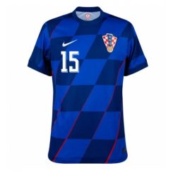 Kopen Kroatië Mario Pasalic #15 Uitshirt EK 2024 Korte Mouw-1