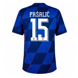 Kopen Kroatië Mario Pasalic #15 Uitshirt EK 2024 Korte Mouw