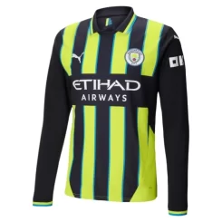 Kopen Manchester City Bernardo Silva #20 Uitshirt 2024-2025 Lange Mouwen-1