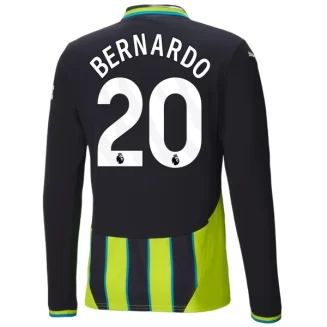 Kopen Manchester City Bernardo Silva #20 Uitshirt 2024-2025 Lange Mouwen