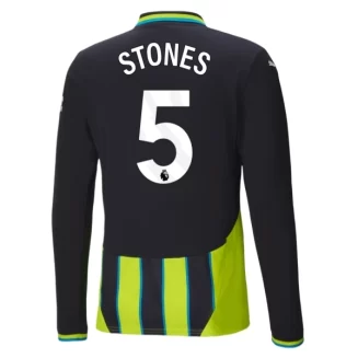 Kopen Manchester City John Stones #5 Uitshirt 2024-2025 Lange Mouwen