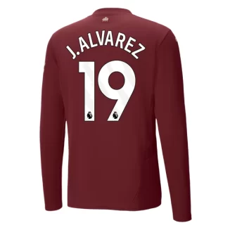 Kopen Manchester City Julian Alvarez #19 Derde Shirt 2024-2025 Lange Mouwen