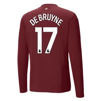 Kopen Manchester City Kevin De Bruyne #17 Derde Shirt 2024-2025 Lange Mouwen