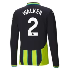 Kopen Manchester City Kyle Walker #2 Uitshirt 2024-2025 Lange Mouwen