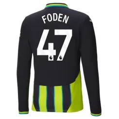 Kopen Manchester City Phil Foden #47 Uitshirt 2024-2025 Lange Mouwen