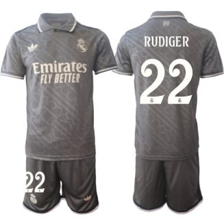 Kopen Real Madrid Antonio Rudiger #22 Derde Shirt 2024-2025 Korte Mouw (+ Korte broeken)