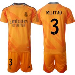 Kopen Real Madrid Eder Militao #3 Uitshirt 2024-2025 Korte Mouw (+ Korte broeken)