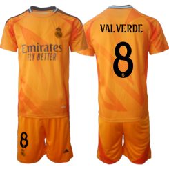 Kopen Real Madrid Federico Valverde #8 Uitshirt 2024-2025 Korte Mouw (+ Korte broeken)