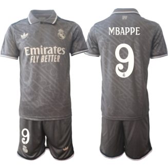 Kopen Real Madrid Kylian Mbappé #9 Derde Shirt 2024-2025 Korte Mouw (+ Korte broeken)