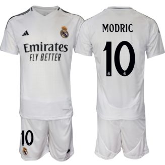 Kopen Real Madrid Luka Modric #10 Thuisshirt 2024-2025 Korte Mouw (+ Korte broeken)