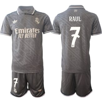 Kopen Real Madrid Raul #7 Derde Shirt 2024-2025 Korte Mouw (+ Korte broeken)