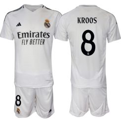 Kopen Real Madrid Toni Kroos #8 Thuisshirt 2024-2025 Korte Mouw (+ Korte broeken)