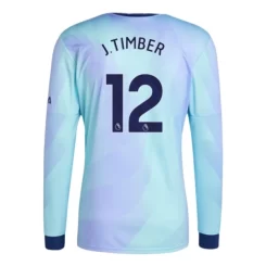 Arsenal Jurrien Timber #12 Derde Shirt 2024-2025 lange mouwen voordelig online kopen