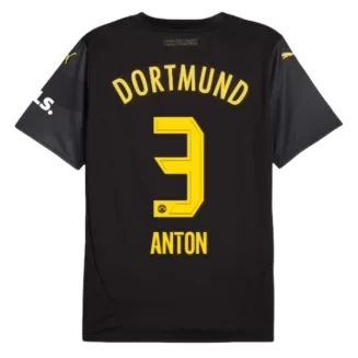 BVB Borussia Dortmund Waldemar Anton #3 Uitshirt 2024-2025 korte mouw voordelig online kopen