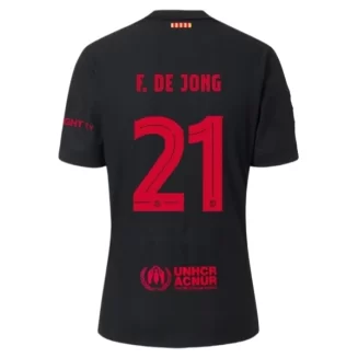 FC Barcelona Frenkie de Jong #21 Uitshirt 2024-2025 korte mouw voordelig online kopen