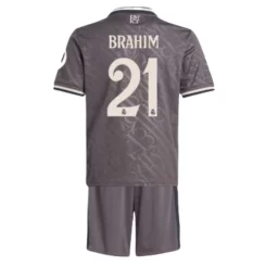 Kids Real Madrid Brahim Díaz #21 Derde Shirt 2024-2025 Korte Mouw (+ Korte broeken) voordelig online kopen