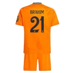 Kids Real Madrid Brahim Díaz #21 Uitshirt 2024-2025 Korte Mouw (+ Korte broeken) voordelig online kopen