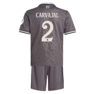 Kids Real Madrid Daniel Carvajal #2 Derde Shirt 2024-2025 Korte Mouw (+ Korte broeken) voordelig online kopen